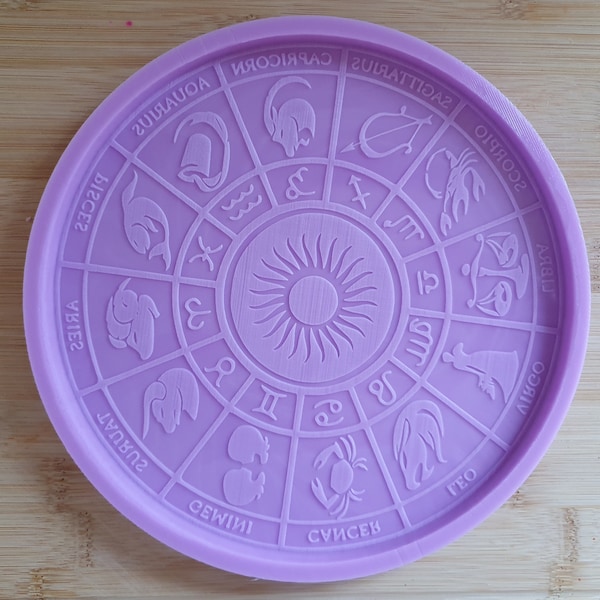 Large 20cm Horoscope zodiac Silicone Mould food safe for cake toppers, resin, fondant, chocolate etc