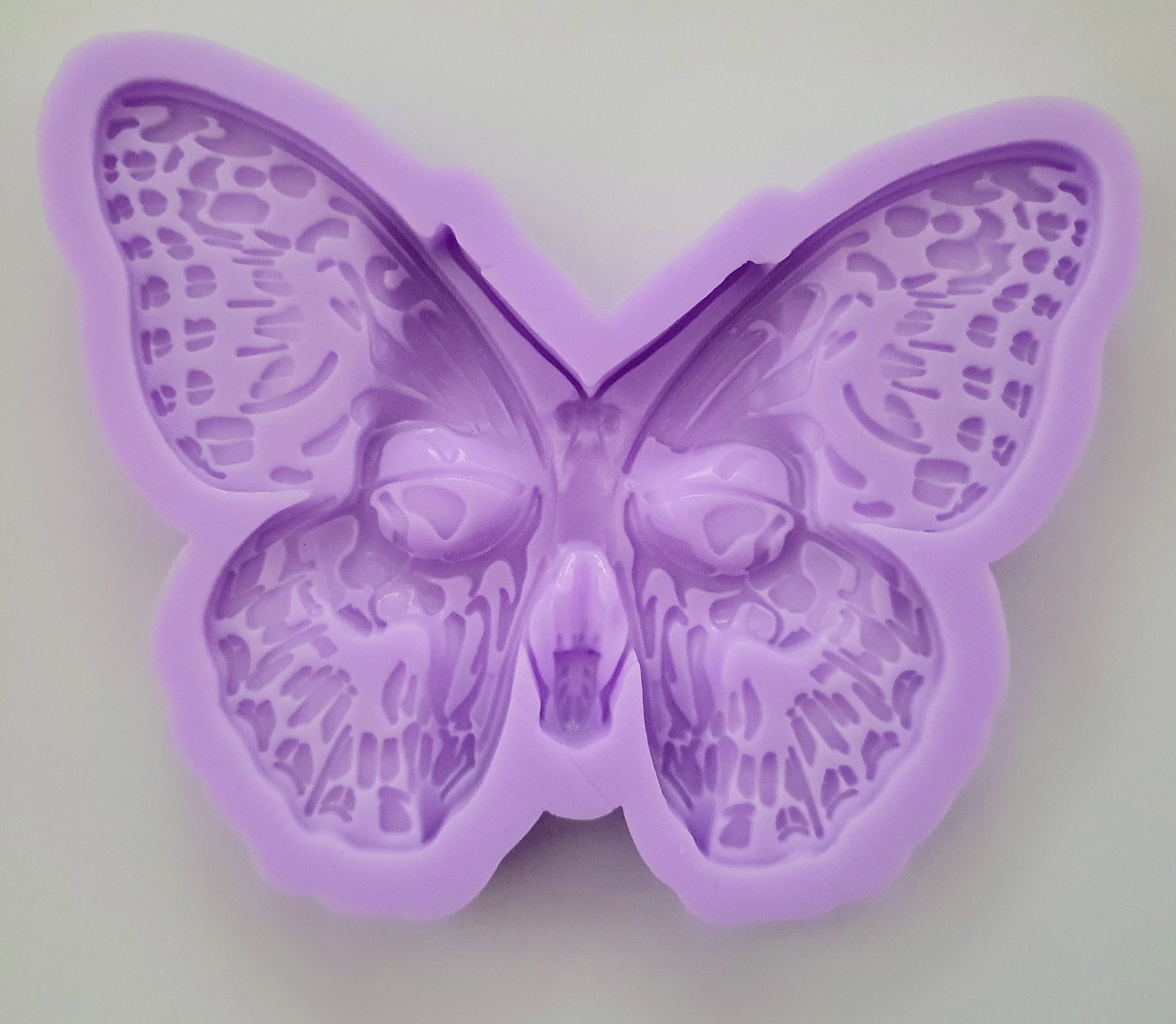 Butterfly Skull Silicone Mold Freshies, Silicone Molds, Silicone