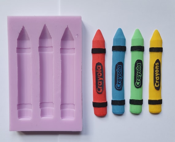 Xiaokeis 4 Pcs Crayon Molds, Crayon Recycling Molds, Stick Proof Crayon  Maker, Crayon Molds Silicone Oven Safe, Smooth Surface, 3D Melted Crayon  Molds