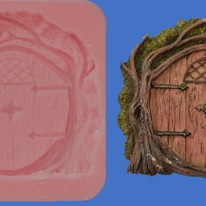 Emlems Fairy Door Food Safe Silicone Mould for cake toppers, fondant, resin, clay and more