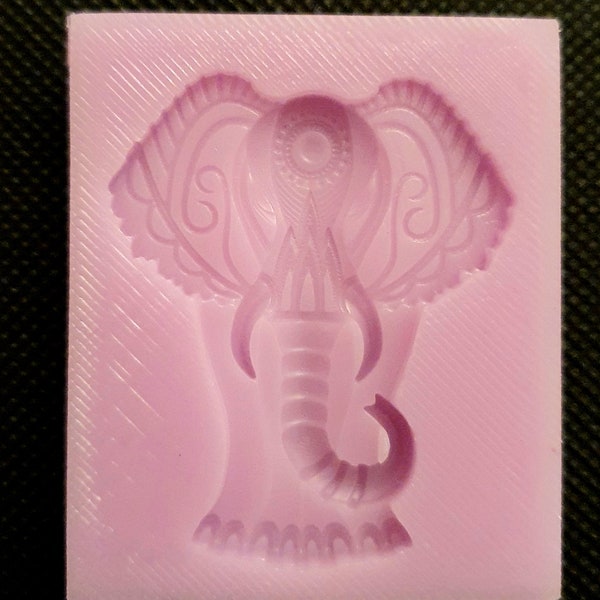 Emlems 5cm Elephant Silicone Mould for cake toppers, wax, fondant, chocolate, resin, soap and so much more