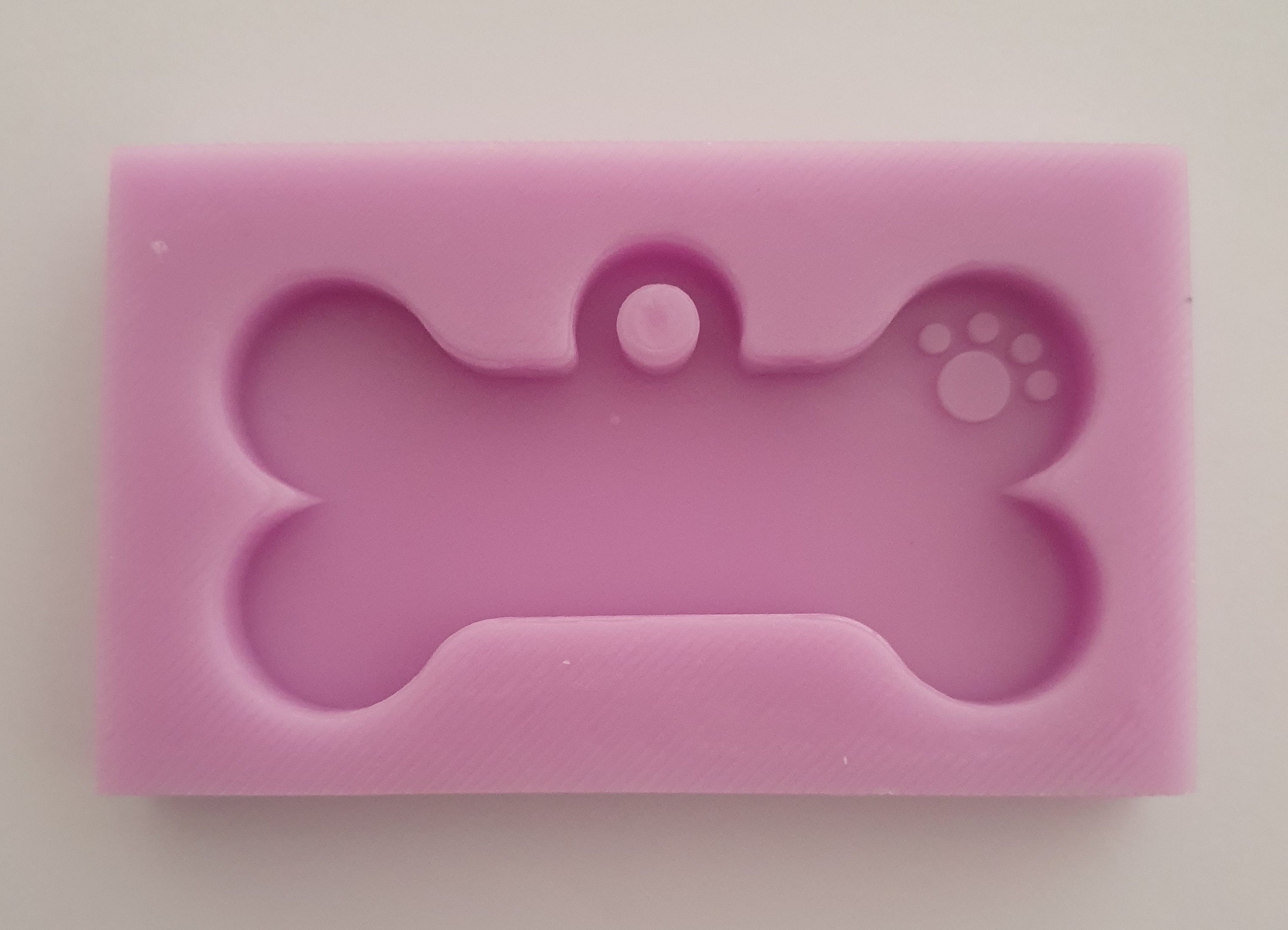 KALLORY 60 Pcs Keychain Mold Lets Resin Molds Silcone Molds Silicone Molds  for Resin Dog Tag Molds for Resin Gift Tag Molds Mold for Resin Craft