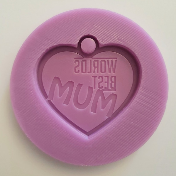 Mothers day keyring size Silicone Mould for resin and food safe for cake toppers, chocolate etc