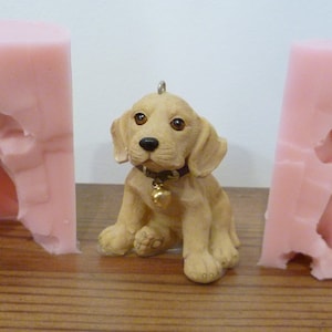 Emlems Puppy Labrador 3d Food Safe Silicone Mould for cake toppers, fondant, chocolate, resin, soap etc