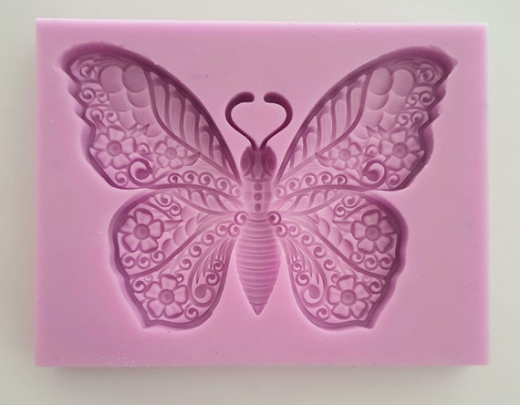 Emlems Large Butterfly Silicone Mould for Cake Toppers Fondant