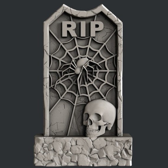 One 1.5” RIP Tombstone Mold