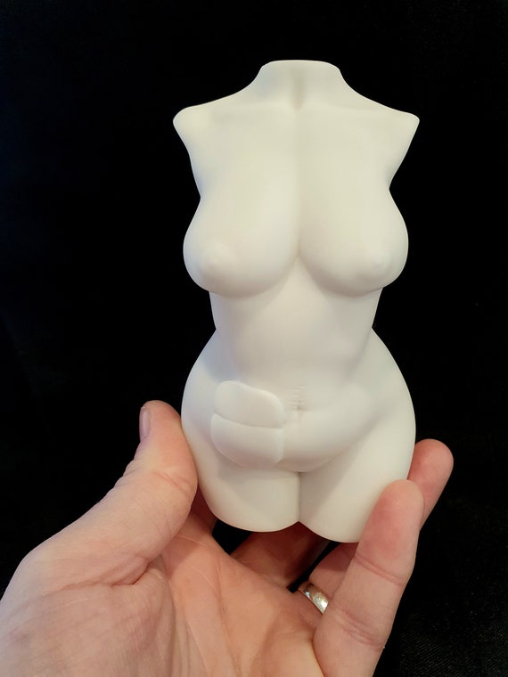 5 Inch Colostomy Ileostomy Bag Goddess Silicone Mould Female Crohns Cancer  Colitis Torso Statue for Wax, Resin, Chocolate, Soap and More 