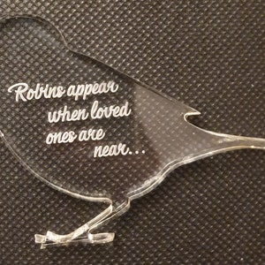 Memorial Robin Silicone Mould for cake toppers, fondant, chocolate, resin, soap etc