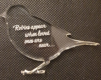 Memorial Robin Silicone Mould for cake toppers, fondant, chocolate, resin, soap etc