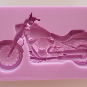 Emlems Motorbike Silicone Mould for cake toppers, resin, clay, chocolate, fondant and so much more