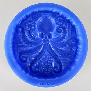 Silikonform Steampunk Oktopus für Cake Topper, Resin, Ton, Wachs, Schokolade, Beton und mehr