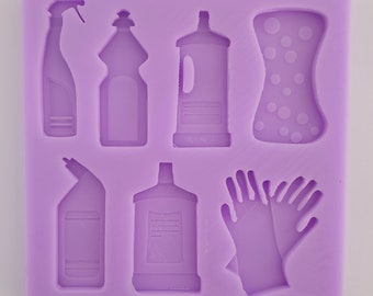 Cleaning products silicone mould for resin, clay, fondant etc