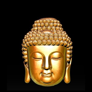 Moule en silicone tête de bouddha pour décorations de gâteaux, fondants, résine, etc.