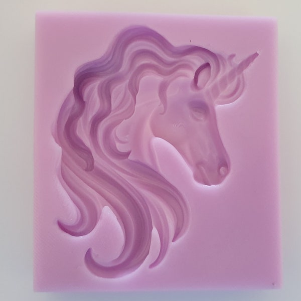 Emlems Large Unicorn Silicone Mould for resin and food safe for cake toppers, resin, fondant, chocolate etc