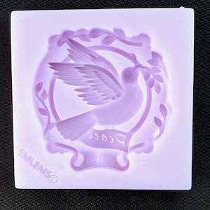 Peace Dove Silicone Mold alimentaire sans danger pour les gâteaux, la résine, la cire, le fondant, le chocolat. Foi religieuse chrétienne