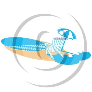 Beach Clip Art Clipart - Personal or Commercial Use Royalty Free