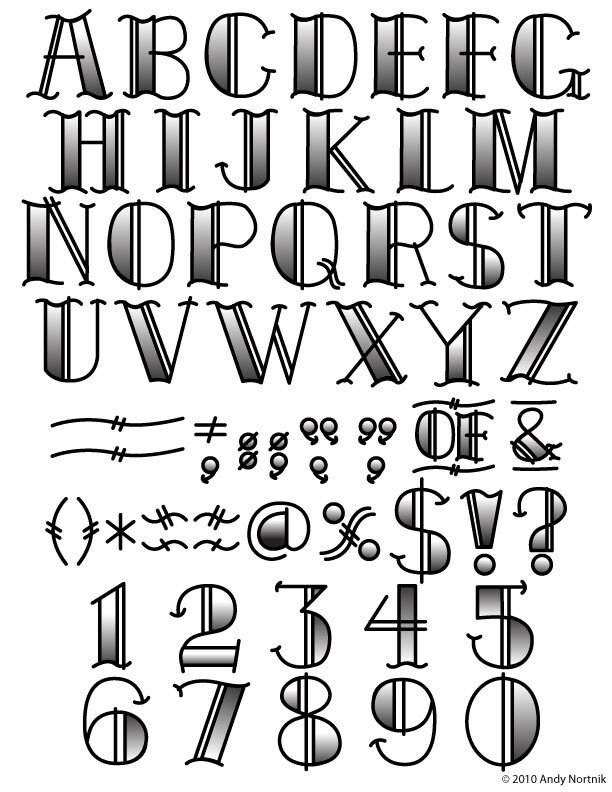 Bubble Letter Tattoo Font Bronctattooaus