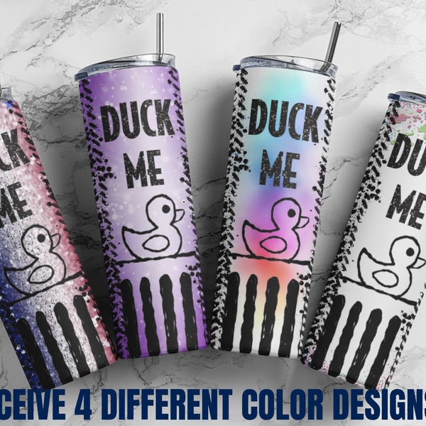 Duck Me Design for sublimation, skinny tumbler digital download, PNG for sublimation, 4-wheeler PNG, off roader sublimation design