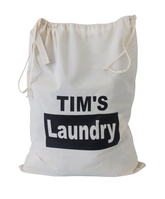 Personalised Laundry Bag Custom Laundry Sack Dorm Bag Dirty Etsy