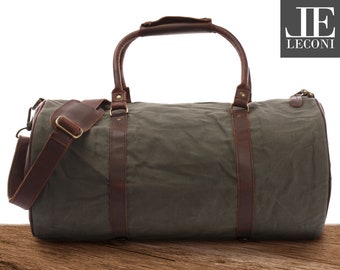 Herren Braun Vintage Echtleder Rindsleder 22" Reisegepäck Seesack