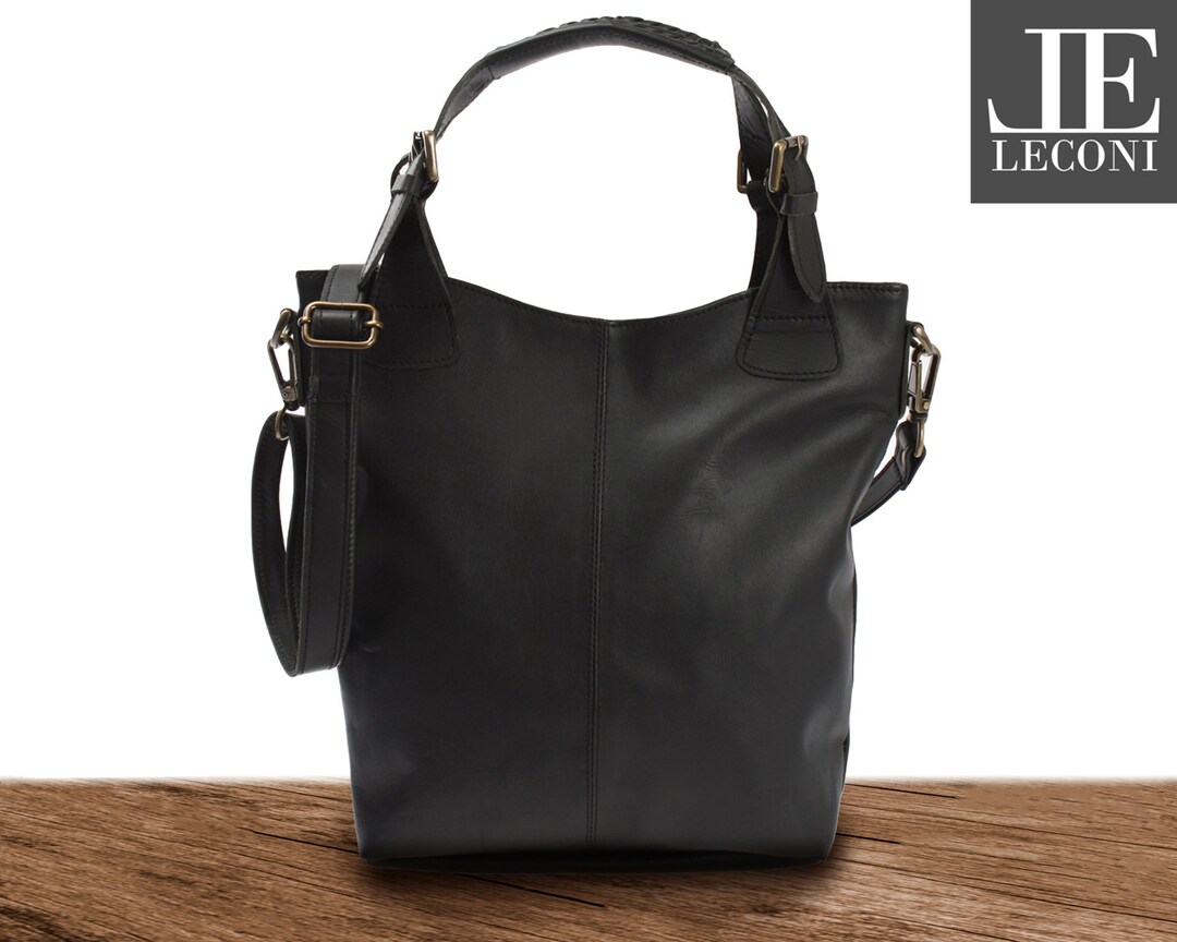 LECONI Umhängetasche Schultertasche Henkeltasche Damentasche Leder