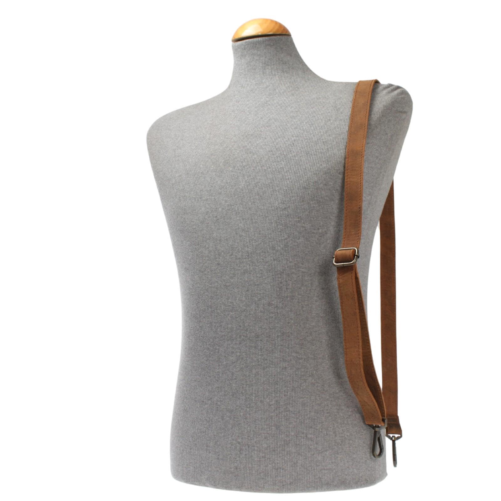 Bandoulière En Cuir Véritable LECONI - Largeur 3 Cm, Longueur Réglable Jusqu'à 150 Cm - Pour Sac Homme/Femme - 6