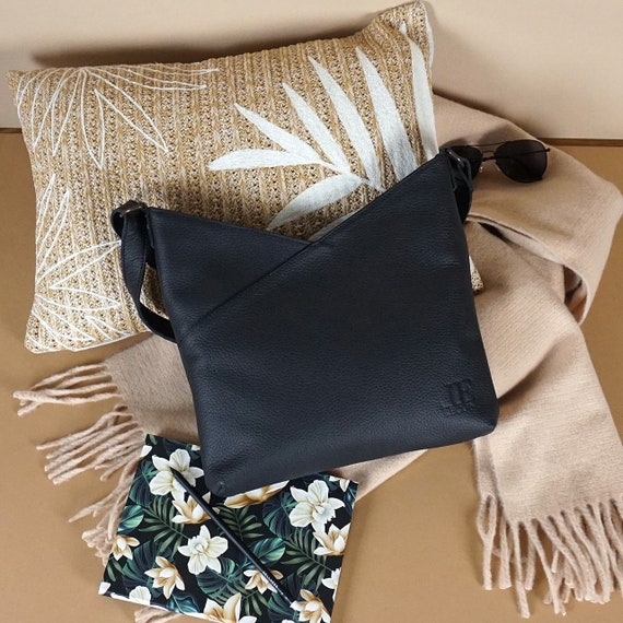 LECONI Schultertasche Damentasche Ledertasche aus Büffelleder