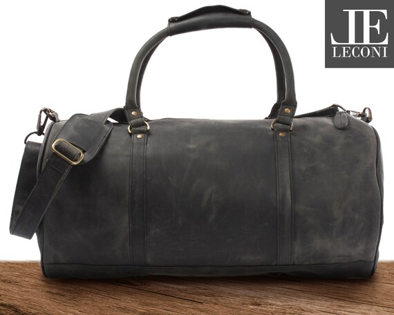 Leder Leconi Weekender Reisetasche Weekender Sporttasche Leder