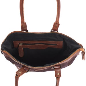 LECONI Shoulder Bag Handbag Small Shopper Genuine Leather - Etsy
