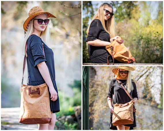 2 Pezzi Manici Per Borsa In PU Marrone, 65 X 1,85 Cm, Con Rotolo Di Filo Di Cera Intrecciato, Ricambio Per Borsette, Tracolle E Borse Fai Da Te