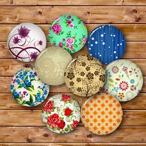 Beautiful Patterns 1 inch, 30mm, 16mm, 14mm, 12mm Bottle cap images, Pendant Images Digital Collage Sheet