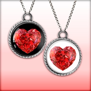 Digital Collage Sheet Hearts Printable Images 1.5 inch, 1.25inch, 30mm, 1 inch Cabochon Images, Pendant Images Instant Download