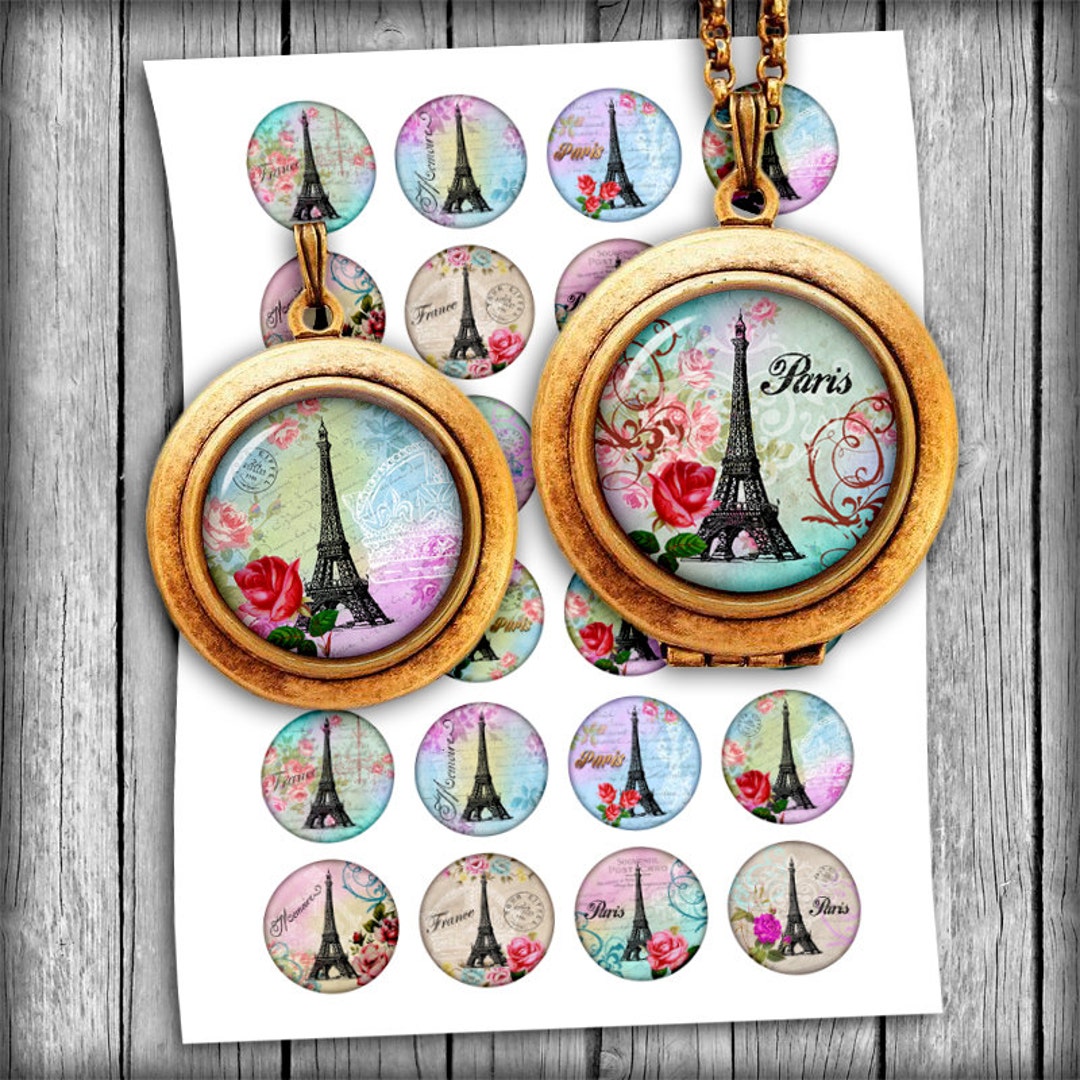 Paris Eiffel Tower 0.5 Inch 12mm 14mm 16mm 18mm Images for Earrings ...