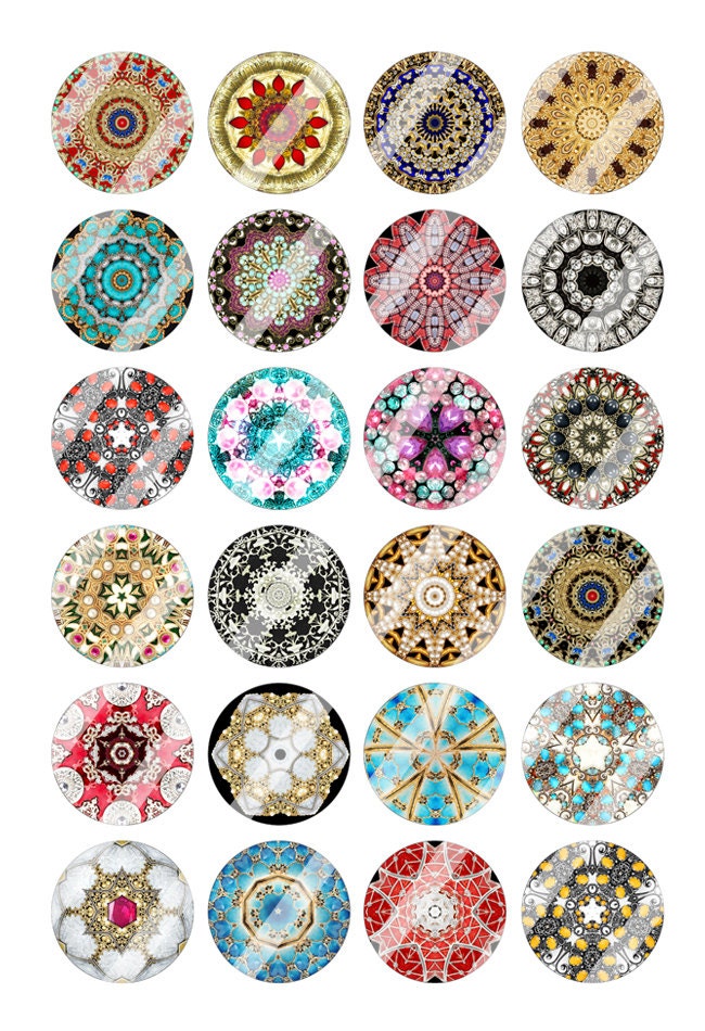 Printable Images Jewelry Gems 25mm 1 30mm 1.313 - Etsy