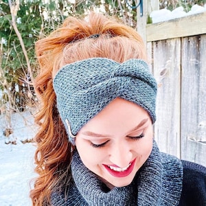 Knit Headband - Twist Headband - Womens Earwarmer - Turban headwrap - Gift for Her - READY TO SHIP - Warm Headband - Mothers Day