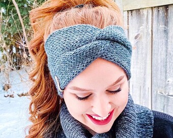 Knit Twist Headband Etsy Knit Twist Headband Etsy
