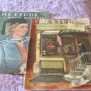 The Etude Music Magazine November 1946 and March 1946 Vintage Pair The John Church Company