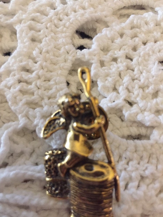 Seamstress Sewing Angel Pin Tack Tac Pin Thread N… - image 4