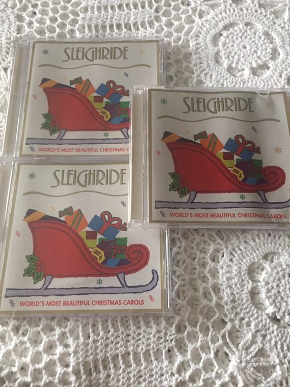 Set of Three Sleighride Audio CDs Holiday Songs Christmas Carols