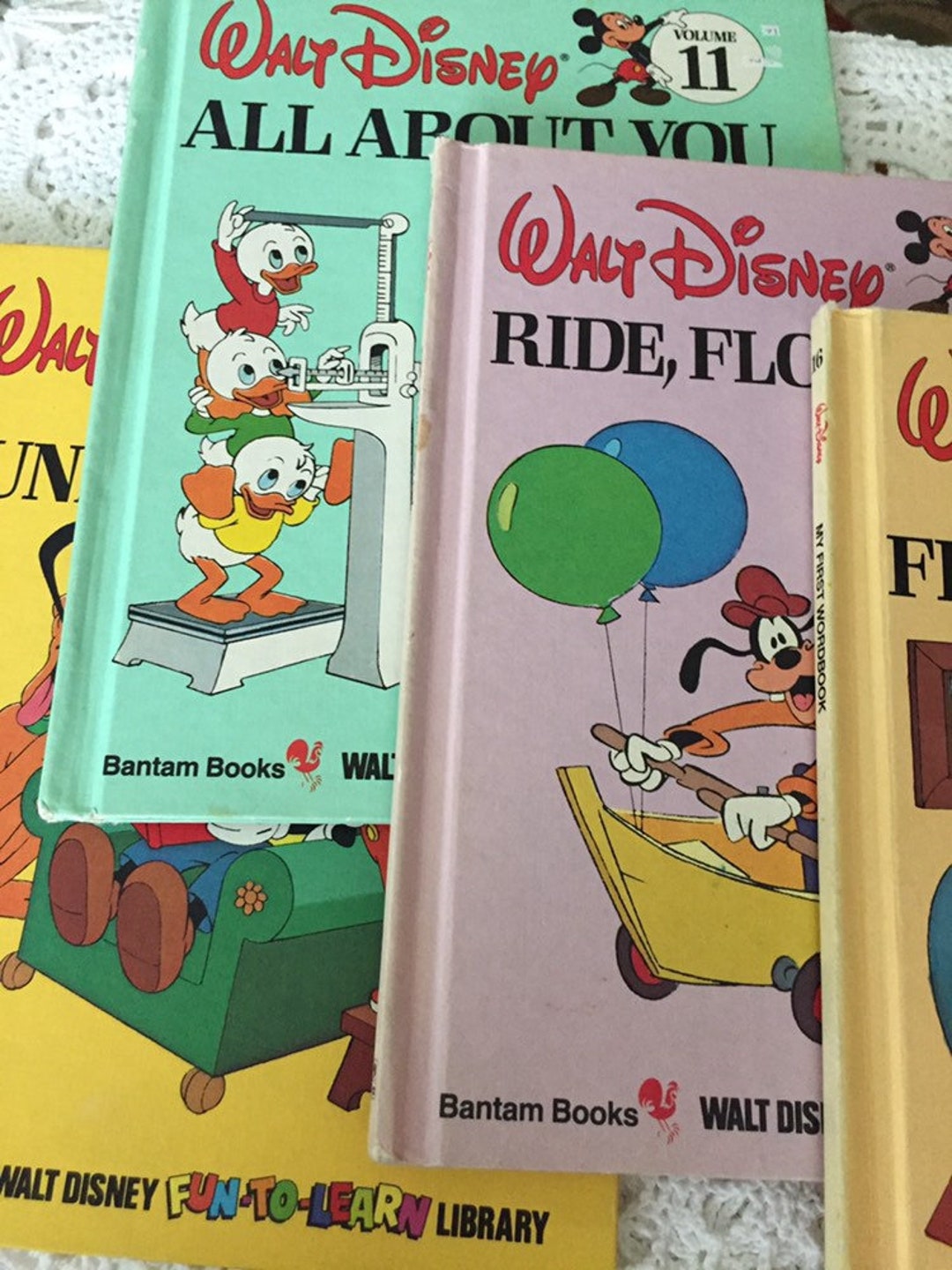 Walt Disney Fun To Learn Library Four Books Volume 11 15 16 And 19 