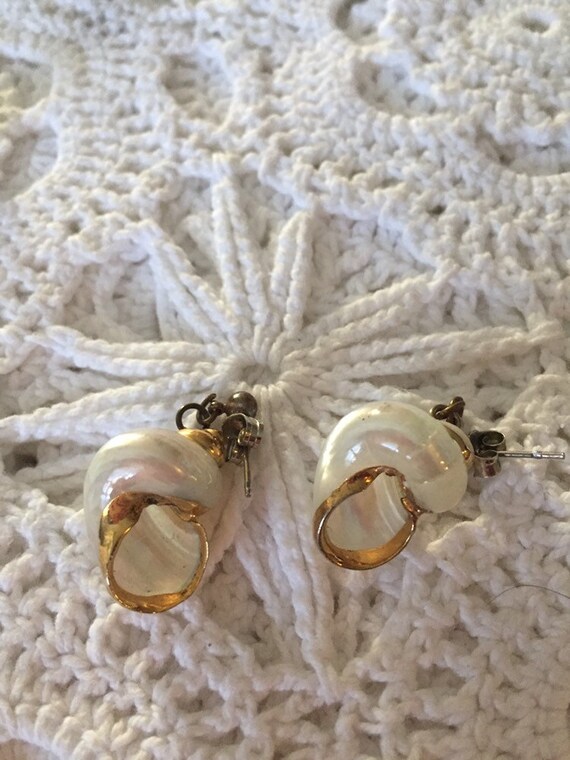 Bundle Shell Accents Pierced Earrings Fashion Sta… - image 2