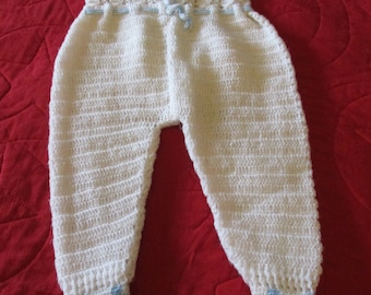 Vintage Handmade Crocheted Baby One Piece Romper Retro Baby Clothing