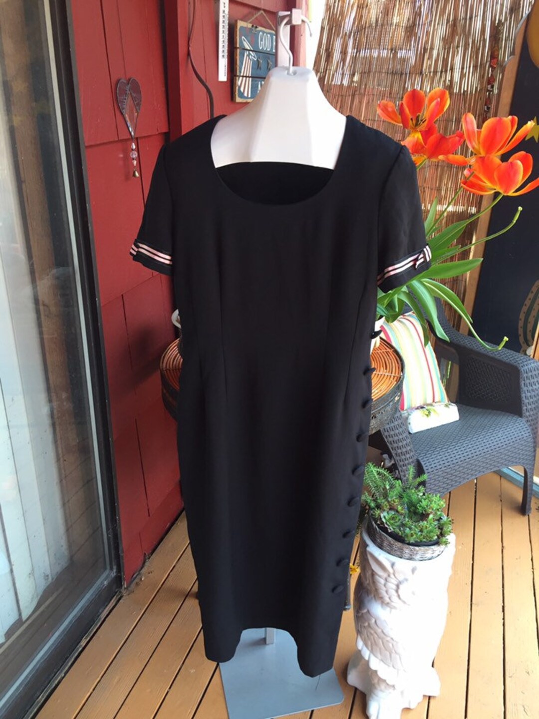 Retro Cynthia Howie for Maggie Boutique Black Dress - Etsy