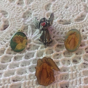 Angel Jewelry Lot Pins and Pendant Retro Jewelry
