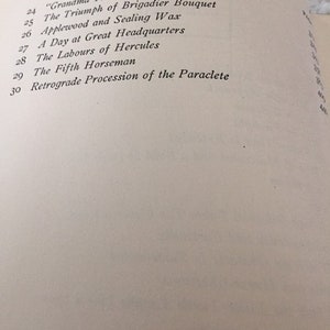 May include: A table of contents for a book with the title "Grandma That Art in Heaven" and a list of chapters with page numbers.