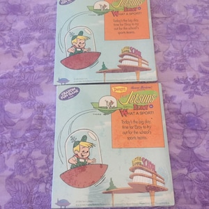 Denny&#39;s Sealed Hanna/ Barbera The Jetsons Elroy in What a Sport! Booklets Pair