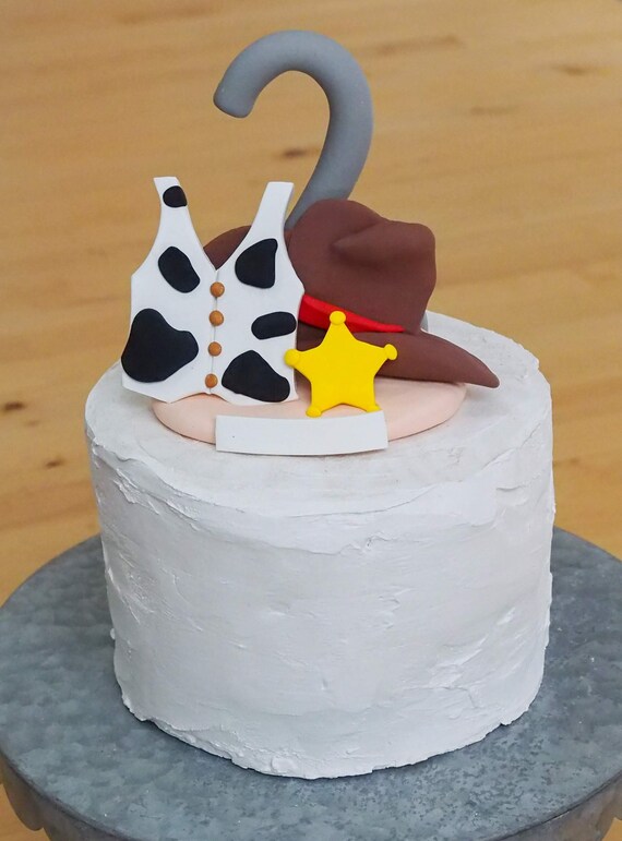 Cowboy Cake Topper Keepsake Birthday Sheriff By The Lemon