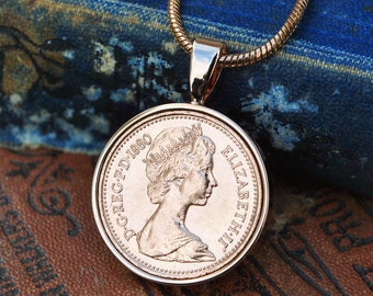 1980 Coin Necklace - Etsy UK