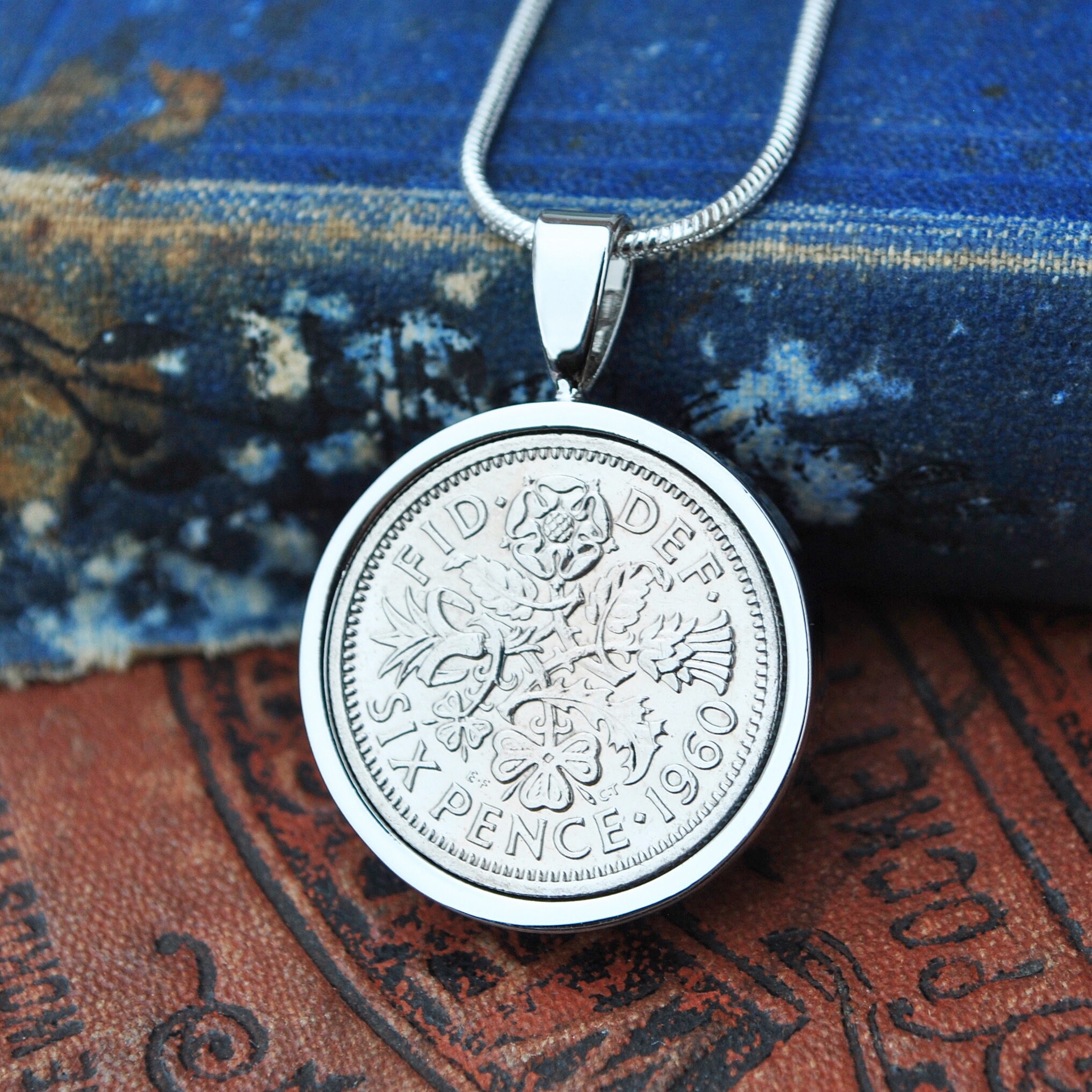 1960 sixpence necklace