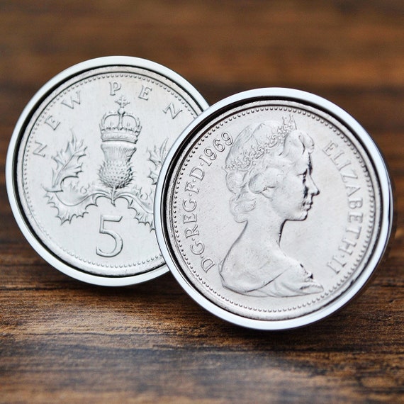 FIVE PENCE COINS 1968-1989.IDEAL BIRTHDAY SMALL GIFTS,